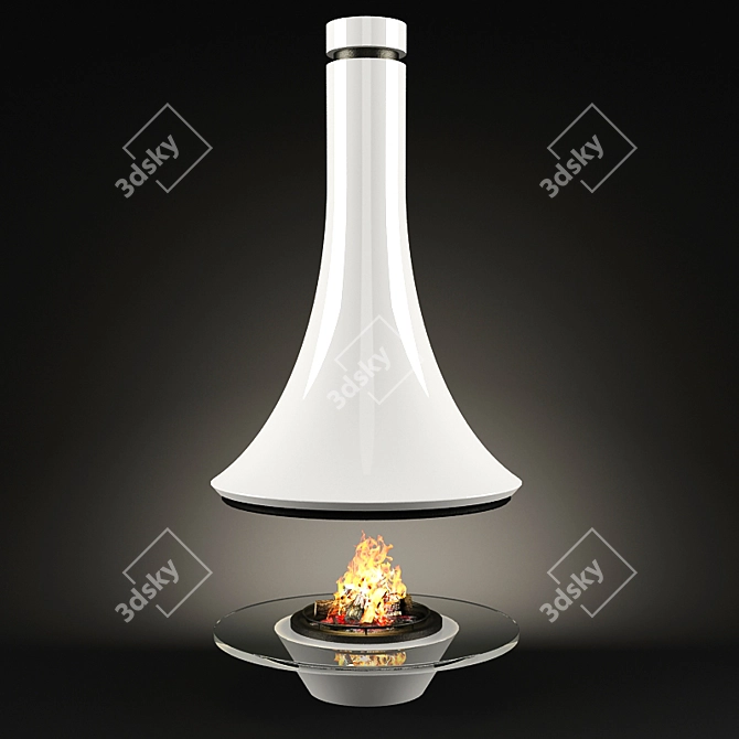 Luxurious Bordelet Eva 992 Fireplace 3D model image 1