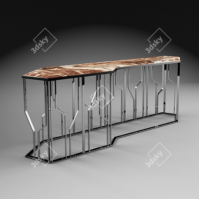 Glamourous GINZA Console: 200x40x81 cm 3D model image 1