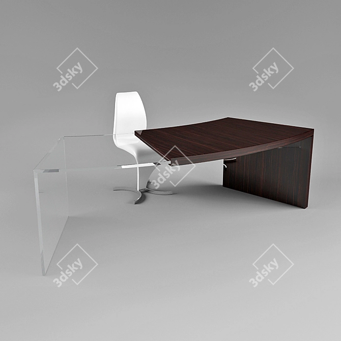 Reflex Angelo Dimensions: Stylish Writing Desk 3D model image 1