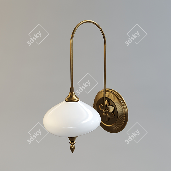 Elegant Wall Sconce, Photo-inspired 3D model image 1