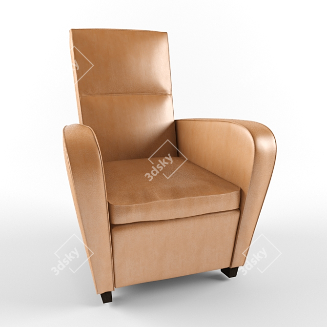 Italian Designer OFELIA Armchair 3D model image 1