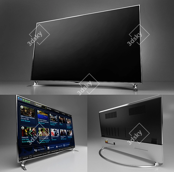 Sleek Samsung 2013 Smart TV 3D model image 1