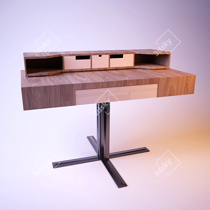 Medea Office Desk 3D model image 1