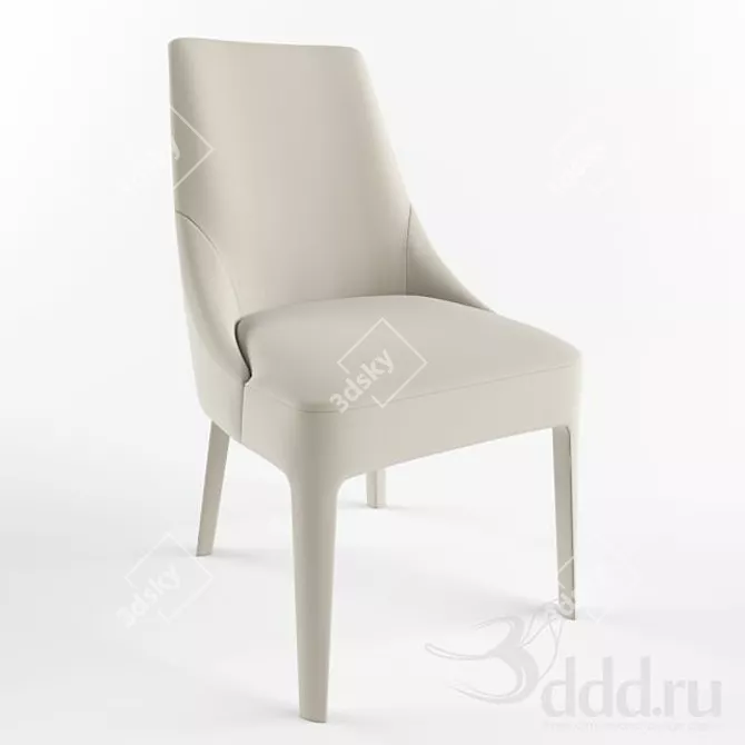 Maxalto Elegant Febo Chair 3D model image 1