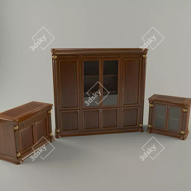 Elegant Modern Furniture 3D model image 1