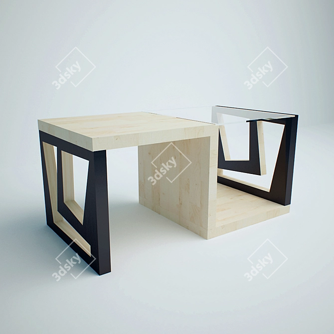 Simple and Stylish Table 3D model image 1