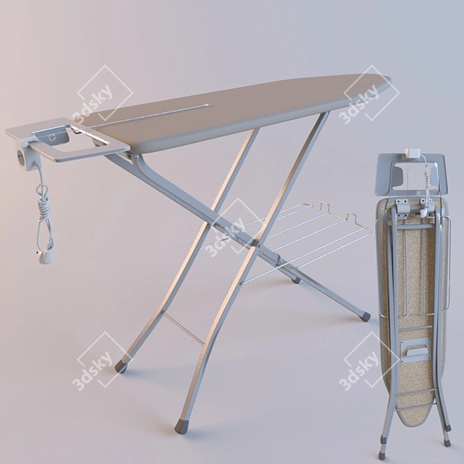 Efficient Folding Ironing Board 3D model image 1