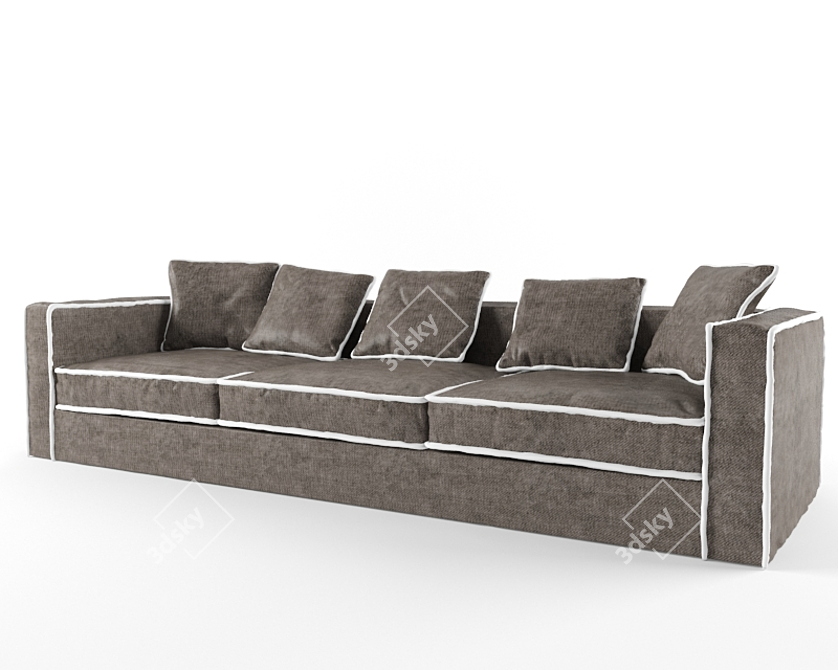 Elegant Pillopipe Sofa by Casamilano 3D model image 1