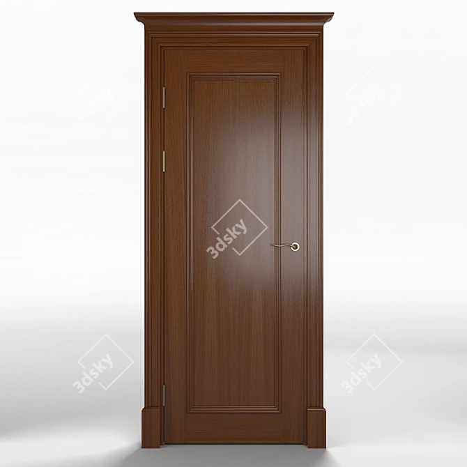 Wooder Kronos K1: Stylish Wooden Door 3D model image 1