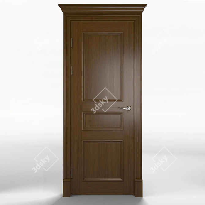 Kronos K3 Wood Door 3D model image 1
