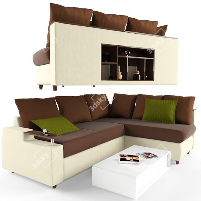 Max Corner Sofa 3D model image 1