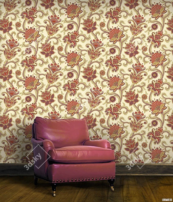 Luxury Textured Wallpaper by Carl Robinson 3D model image 1