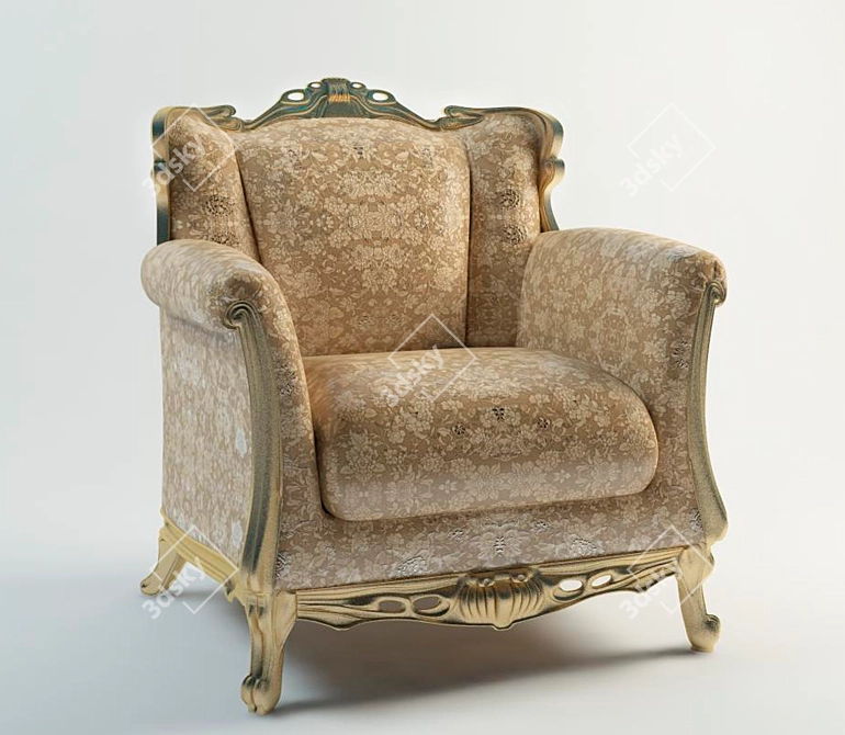 Timeless Elegance: Classic Chair 3D model image 1