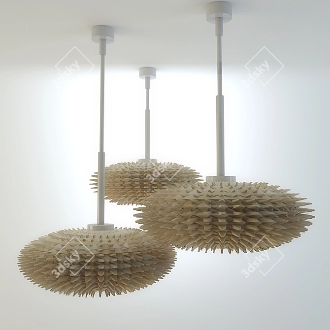 Adorable Hedgehog Nursery Lamp 3D model image 1