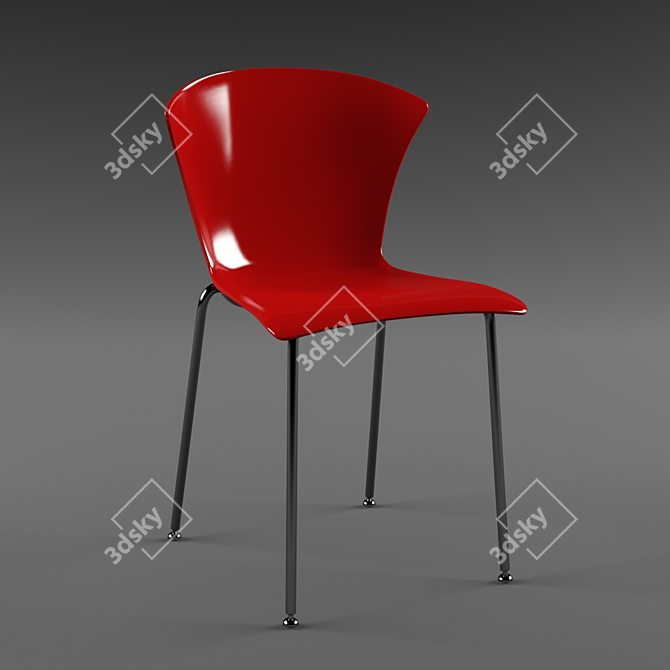 Sleek Infiniti Glossy Chair 3D model image 1