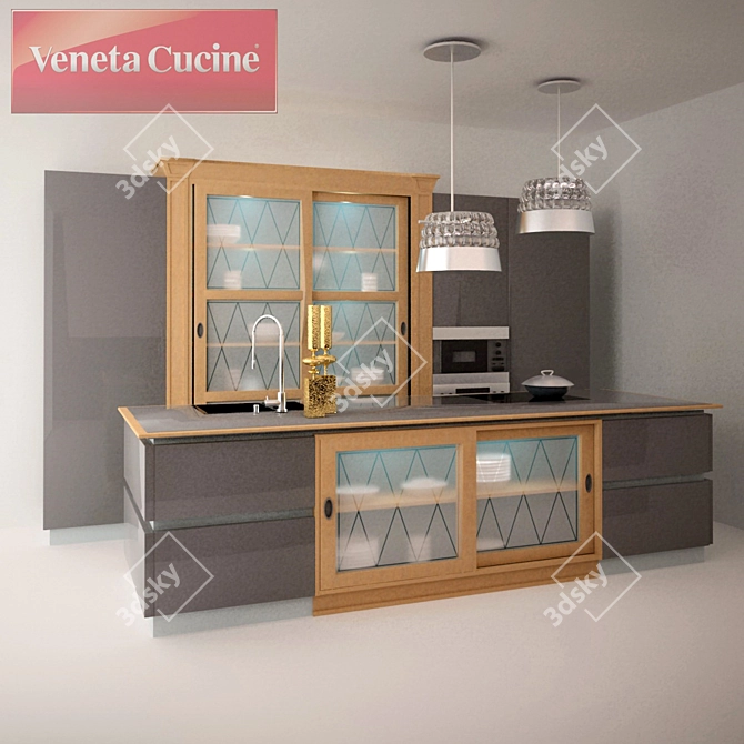 Italian Elegance: Veneta Cucine 3D model image 1