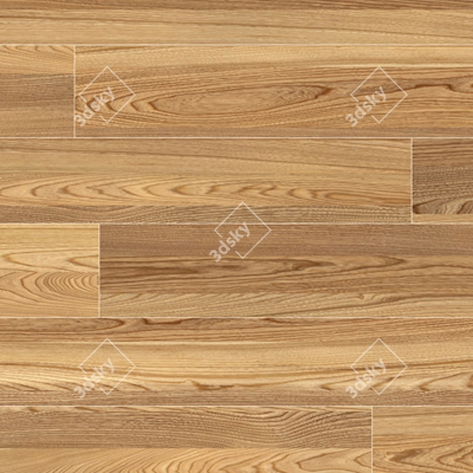 Title: Seamless Wood Parquet Texture 3D model image 1