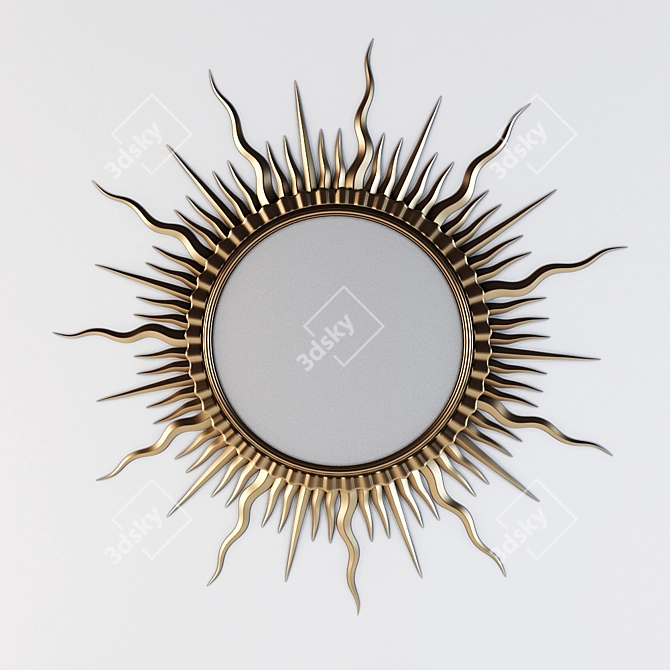 Title: Radiant Reflections: Sun Mirror 3D model image 1