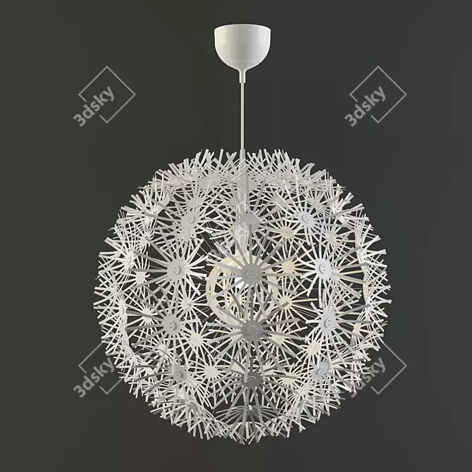 Modern Hanging Pendant Light - MASKRUS 3D model image 1