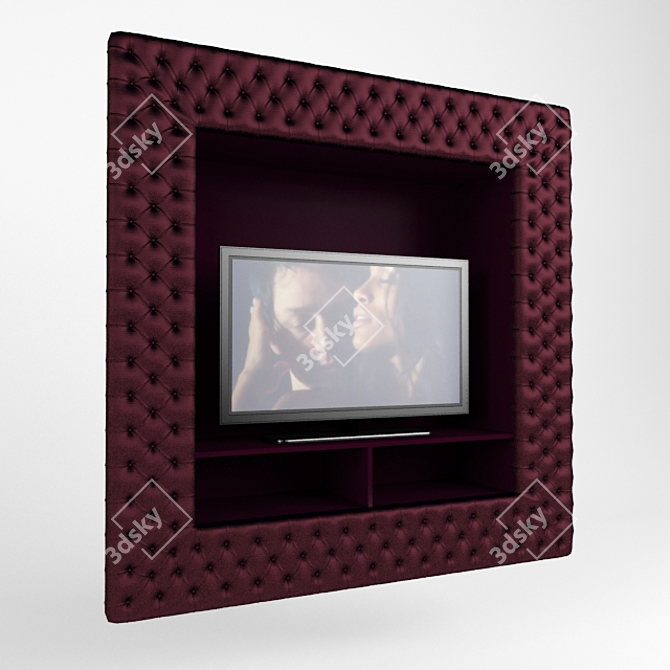 Modern TV Panel - dvhomecollection 3D model image 1