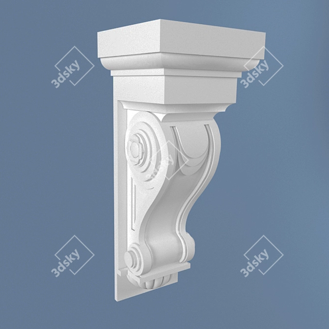 Classic Facade Bracket 3D model image 1