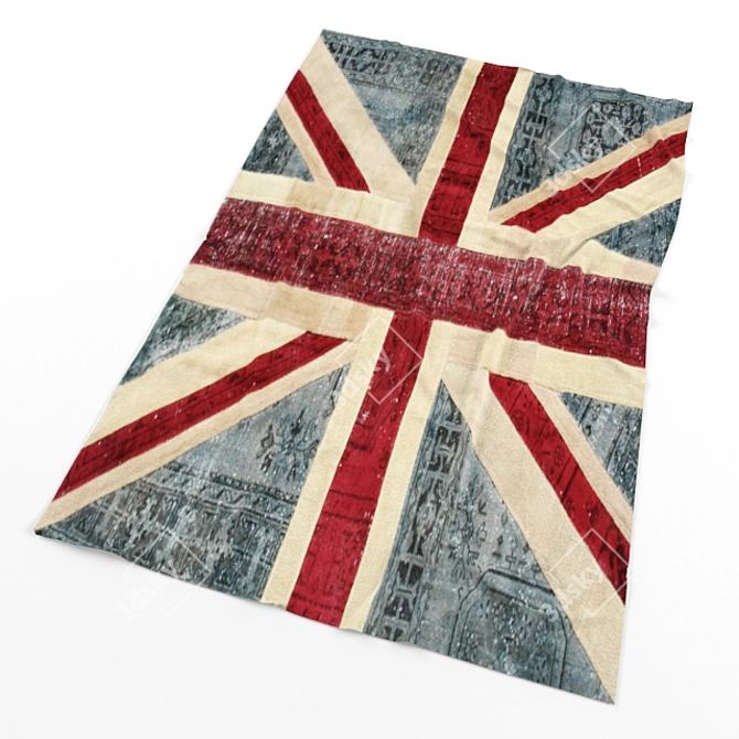 Elegant London Carpet 3D model image 1