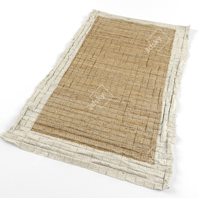 Textured Carpet - 2000mm x 1400mm 3D model image 1