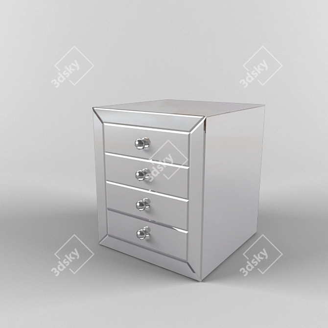 Elegant Bedside Table: Eichholtz Tumba 3D model image 1