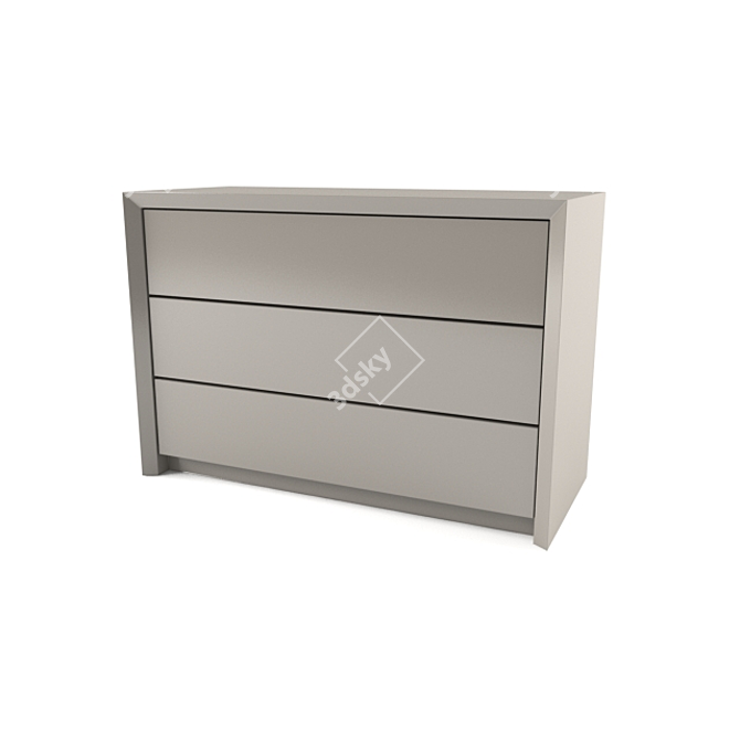 Modern Wood Console: Calligaris Password 3D model image 1