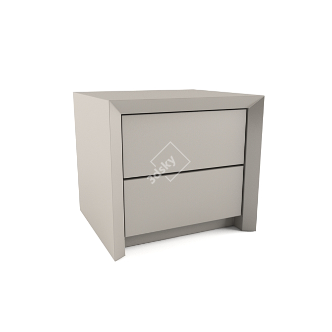 Modern Password Nightstand 3D model image 1