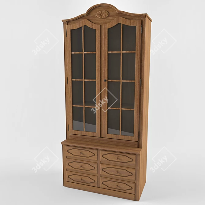 Realistic Saro-1 Sideboard 3D model image 1