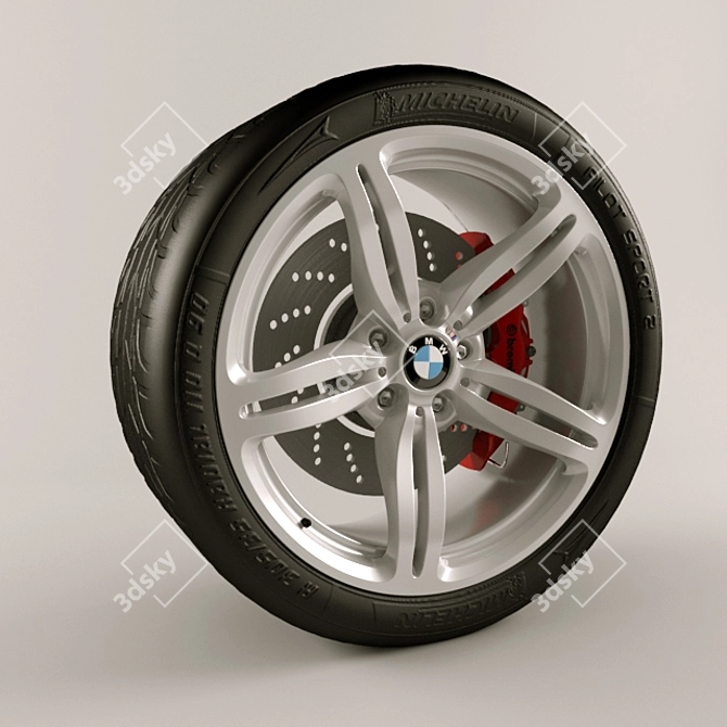 BMW 6-Series Wheel: Perfect Texture 3D model image 1
