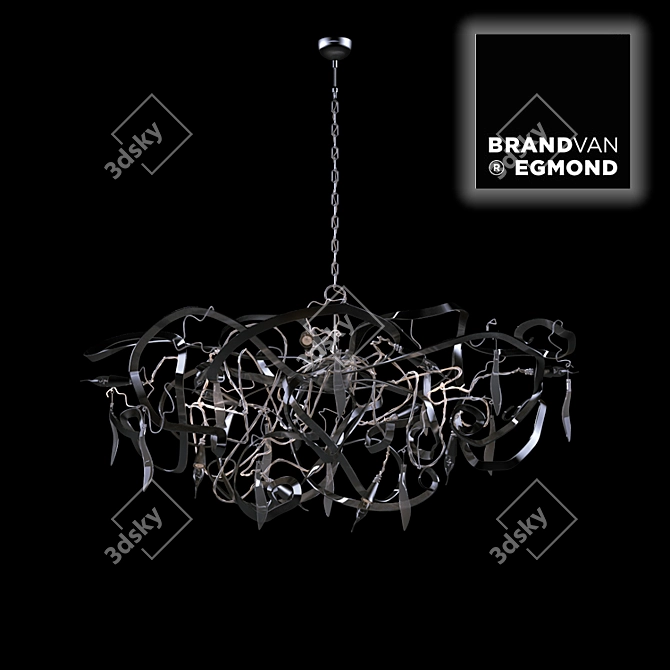 Elegant and Versatile Contemporary Chandelier 3D model image 1