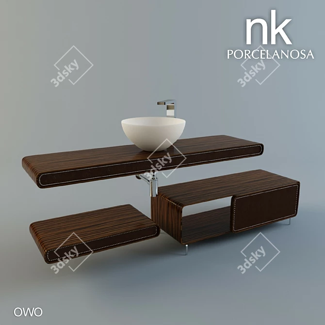 Innovative OWO Faucet Design 3D model image 1