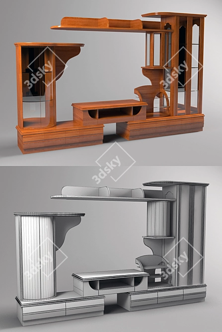 Ultimate TV Stand 3D model image 1