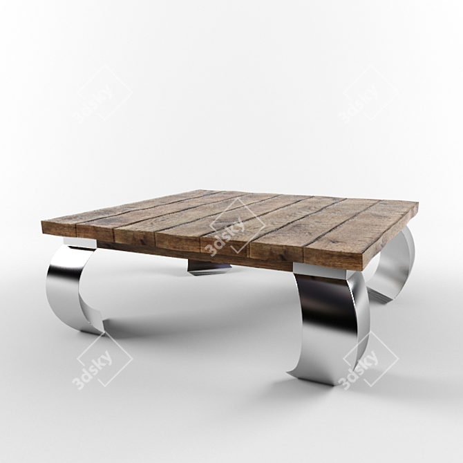  Textured Coffee Table 3D model image 1