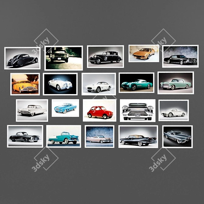 Title: Timeless Classics: Iconic Cars 3D model image 1