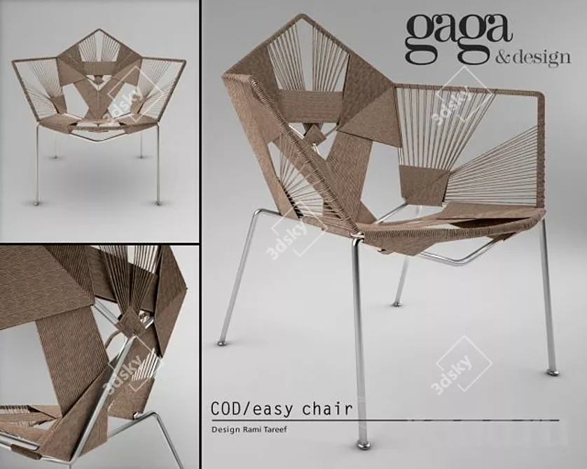 COD Easy Chair: GAGA&Design 3D model image 1