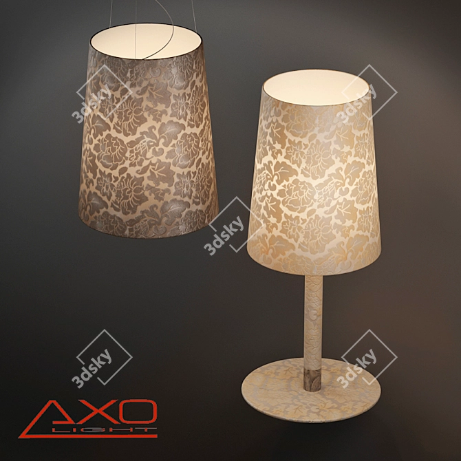 Dual Texture Lighting Set 3D model image 1