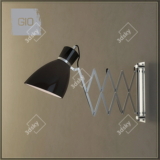 Stylish Wall Lamp: LUCIDE GIO 3D model image 1