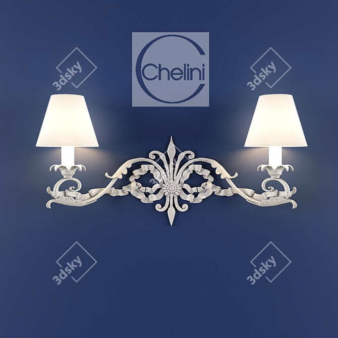 Chelini Wall Sconce 3D model image 1