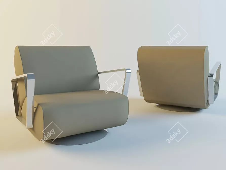 Stylish & Comfortable Elle Chair 3D model image 1