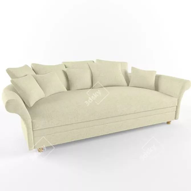 Couch 86837A 3D model image 1