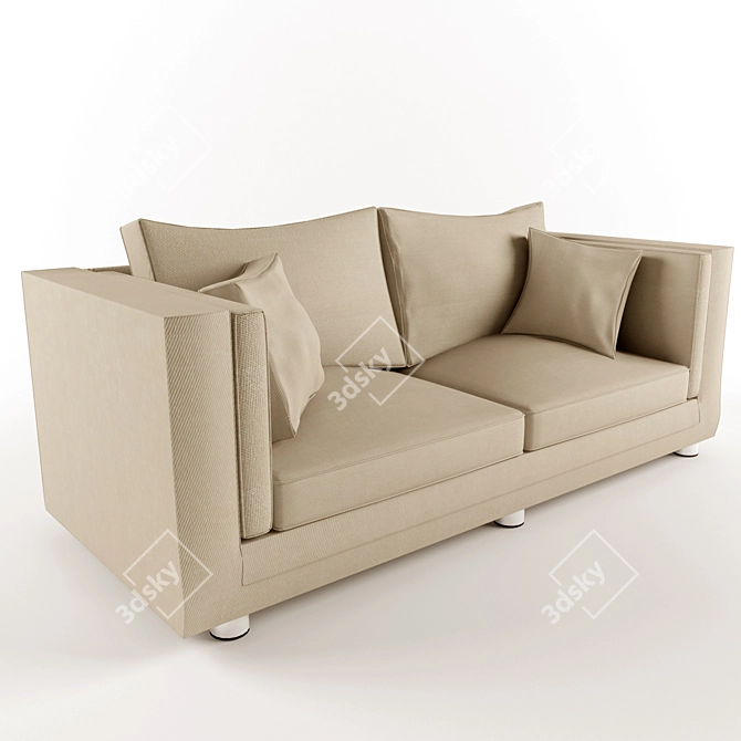 Title: Luxurious Drexel Heritage Sofa 3D model image 1