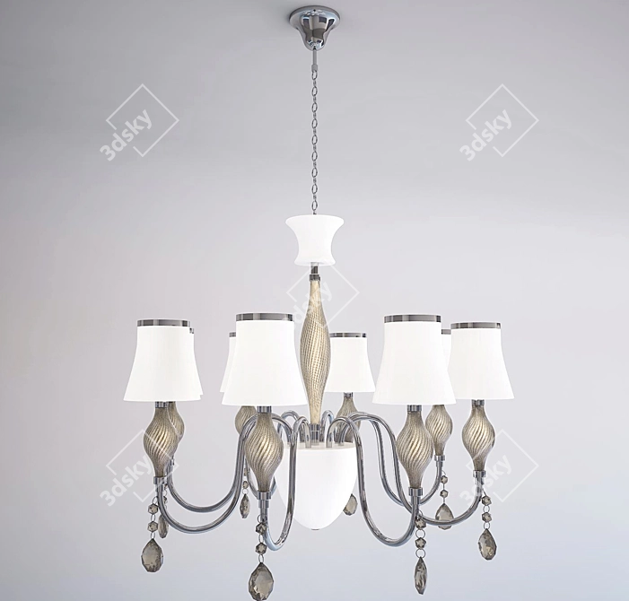 Elegant Pendant Light Fixture 3D model image 1