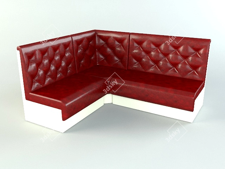 Modern Modular Sofa Dublin 3D model image 1