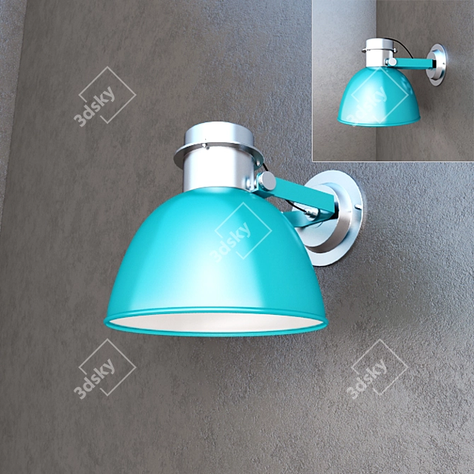 Bloomingville Brass Wall Sconce 3D model image 1