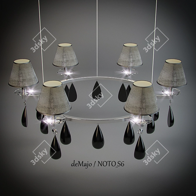 deMajo NOTO-S6 Pendant Light 3D model image 1