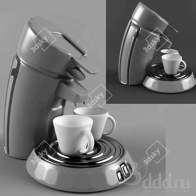 BrewMatic Coffee Maker 3D model image 1