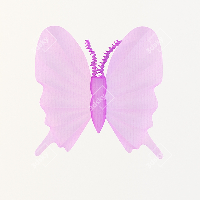 Pink Butterfly Nightlight 3D model image 1